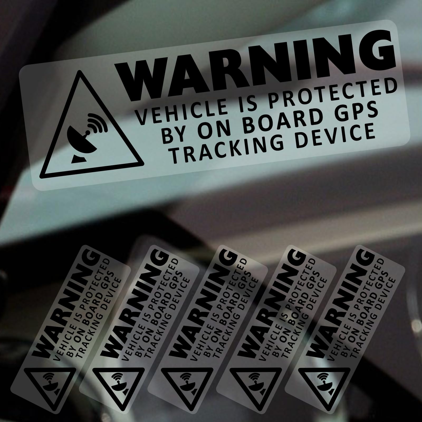 Platinum Place Black Onto Clear 5 X G2b Warning On Board Gps Stickers Black Tracking Device Vehicle Signs Protected By Car Van Boat Taxi Secure Security Protection Safety Alarm Dash Satellite 75X25mm
