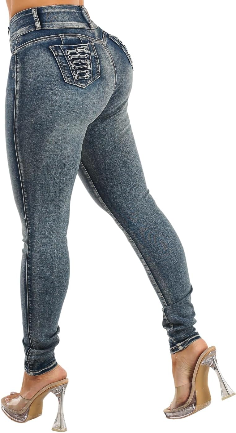 Jeans ajustados con levantamiento de glúteos