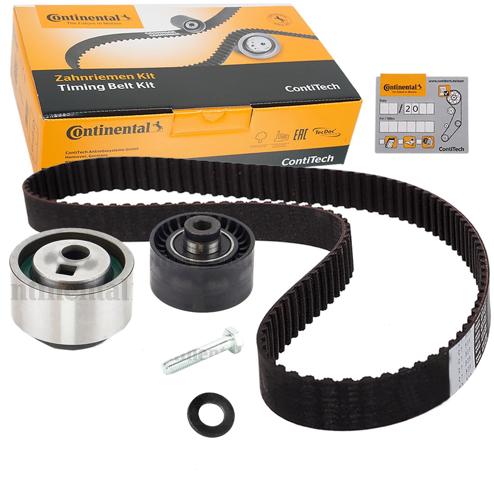 CONTITECH Kit de correa de distribución CT906K1 Número de dientes: 136 25mm Compatible con PEUGEOT 106 II Hatchback 1A, 1C 106 I 1A, 1C, NISSAN MICRA II K11, CITROËN SAXO S0, S1