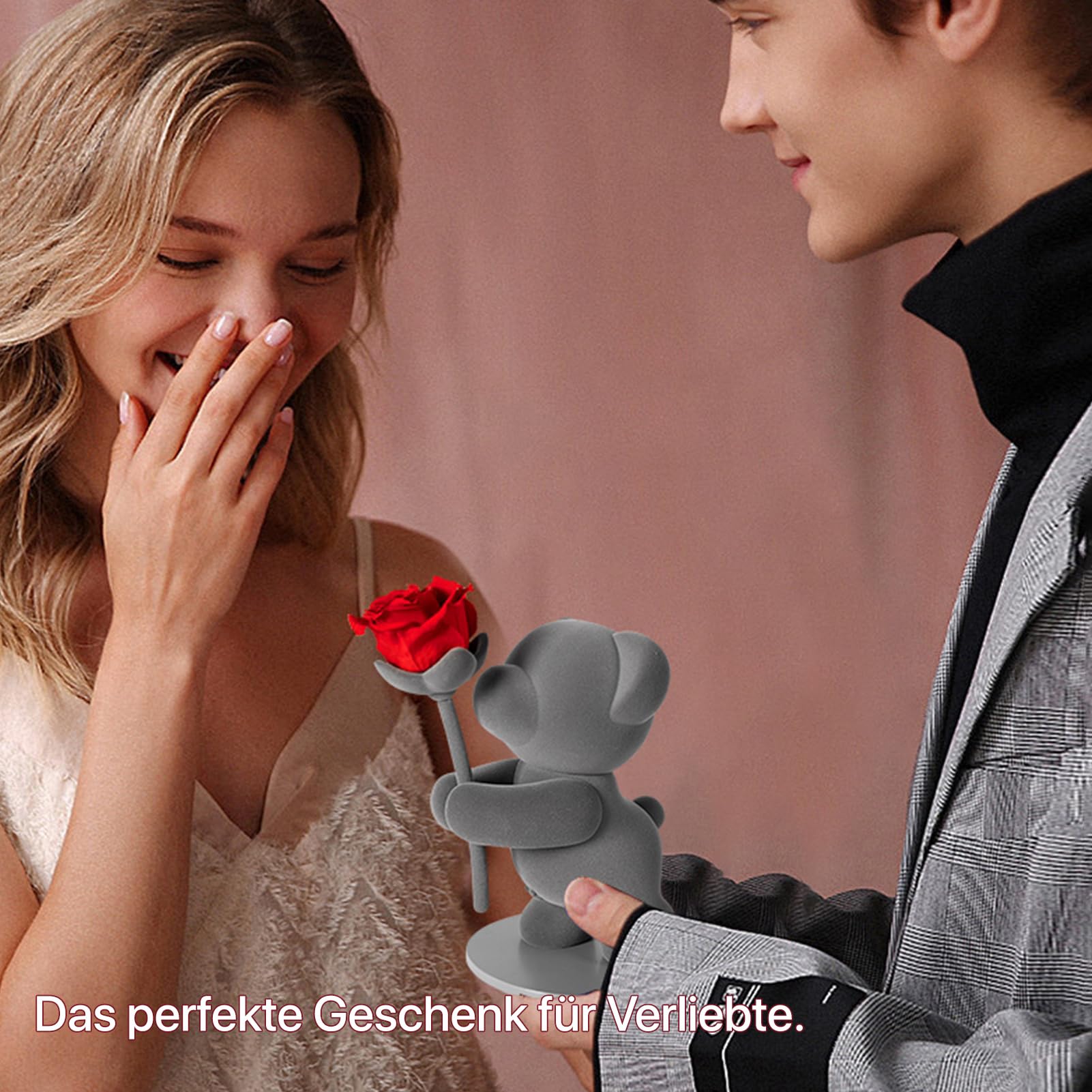 JoyFlower Blumen und hübsche teddybären retten, Ewigkeit mit echten Rosen romantischen geschenken und eleganten ehefrauen, Frauen, Valentinstag, Geburtstage, Hochzeiten, hochzeitstage