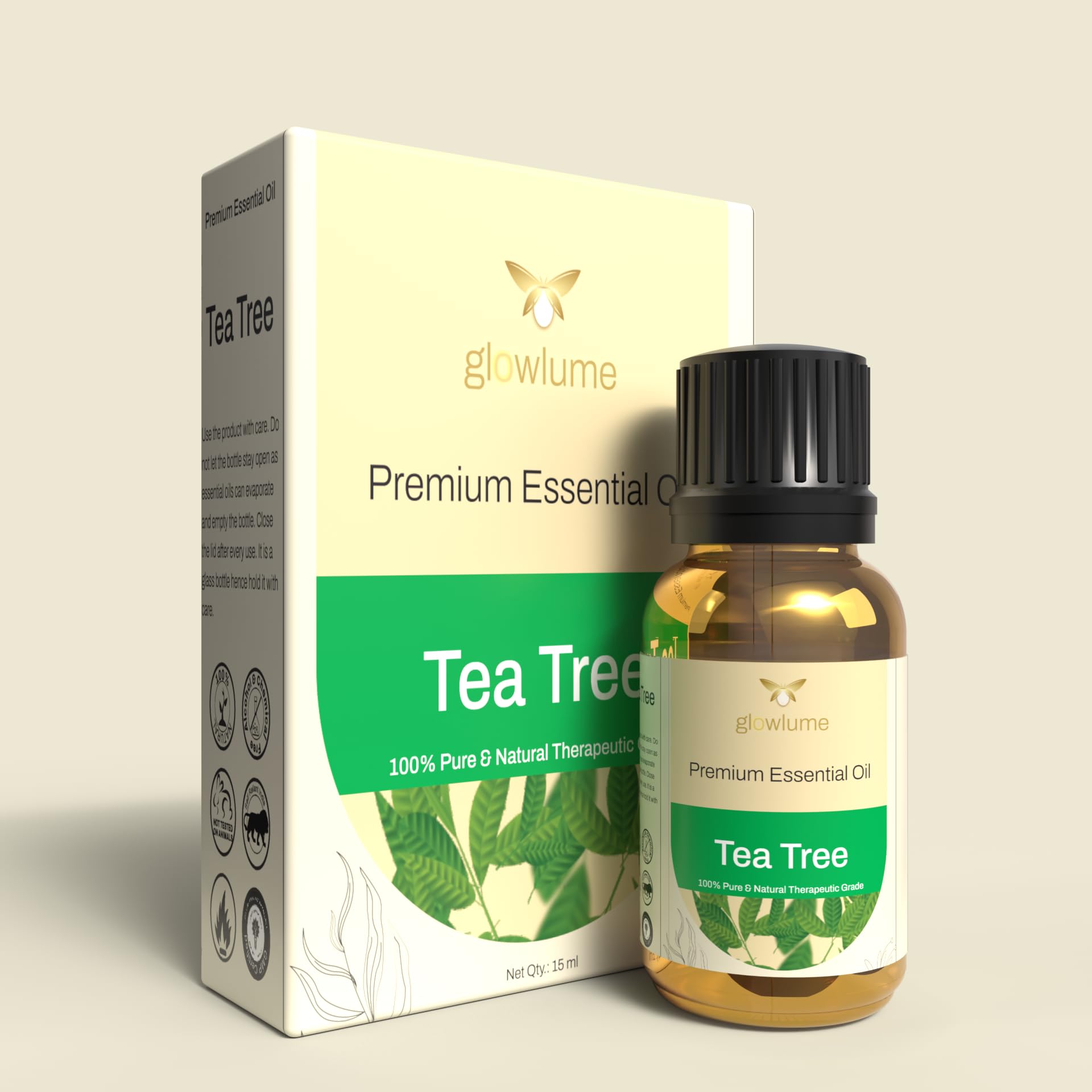 Tea Tree Essential Oil 15ml | 100% Pure & Natural Tea Tree Oil for Skin Care, Hair Care & Aromatherapy | Helps Reduce Acne, Dandruff & Oil Control | Diffuser & Massage Oil-image-22