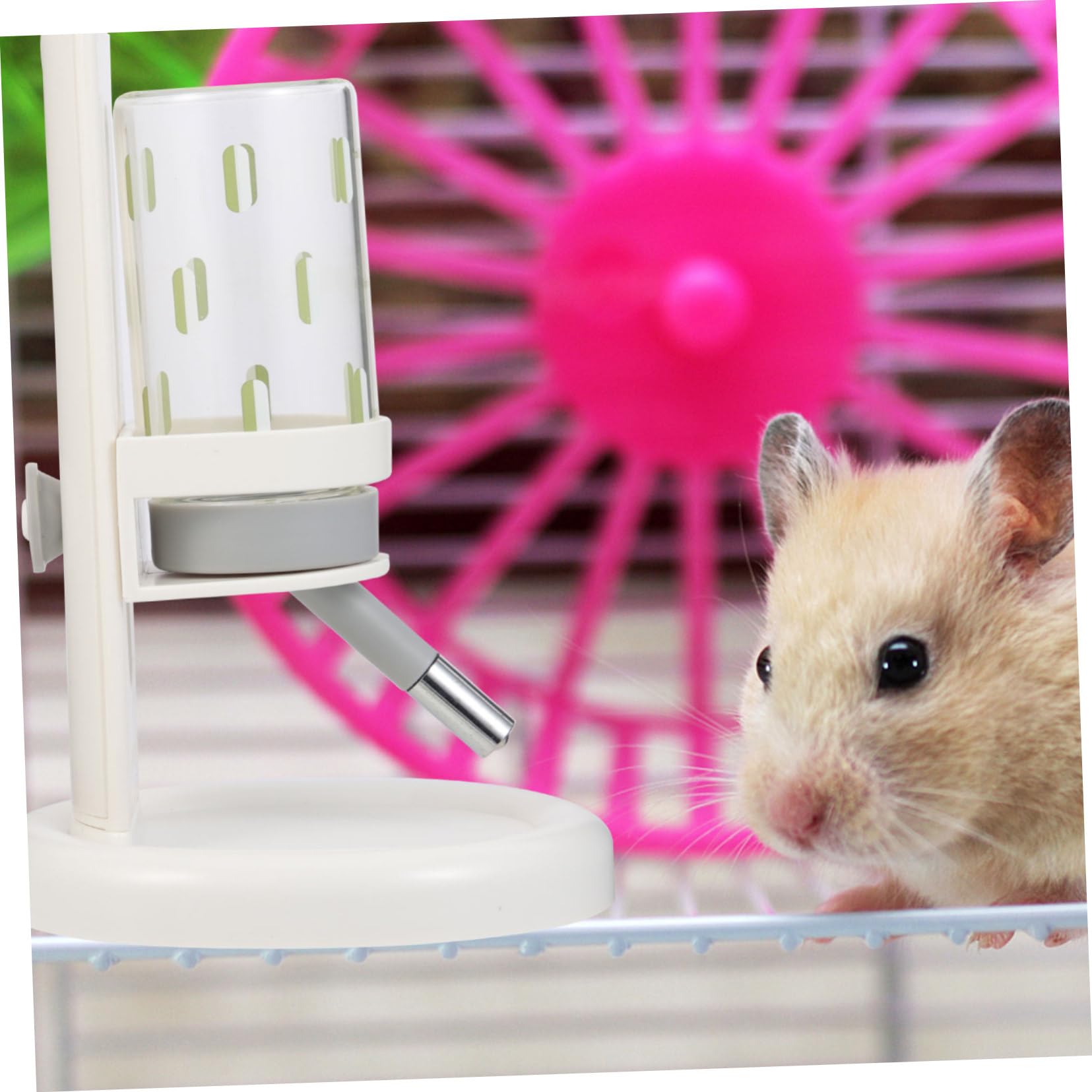 Supvox Haustier Wasserflasche Auslaufsichere für Hamster mit Transparentem Flaschendesign und Praktischem Halter für Haushaltsgebrauch