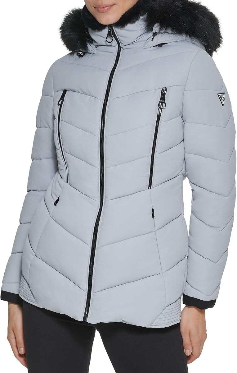 Guess Chaqueta acolchada de peso medio para mujer