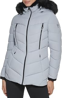 Guess campera acolchada de peso medio para mujer
