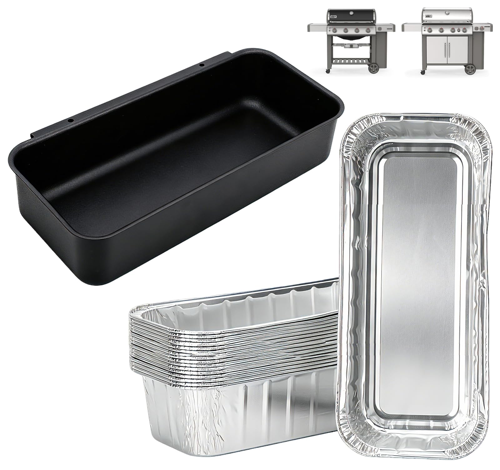 70379 Catch Pan & Drip Pan Liners for Weber Genesis II/II LX 400&600 Series — image 1
