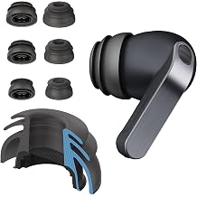 Premium Multi-Flange Eartips for Galaxy Buds4 Pro Always Fits, Never Slips Black
