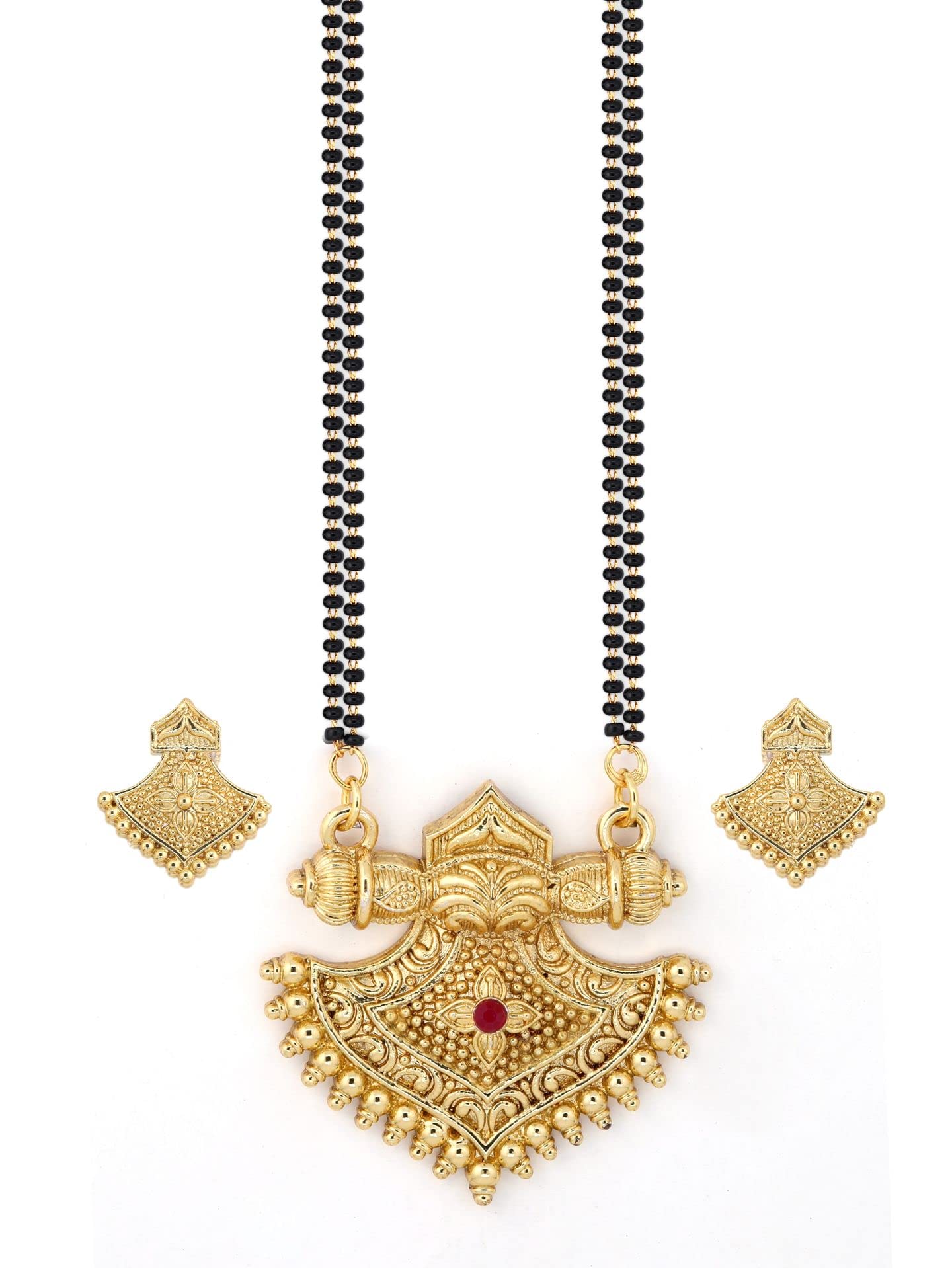 SAJH Gold Plated Mangalsutra for women 24 inches long (B09TGXHFLG) Amazon Price History, Amazon Price Tracker