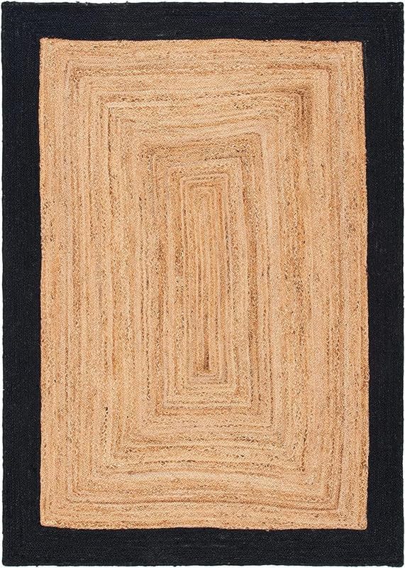 3' x 6' Feet Rigo Jute Hand Woven Area Rug, Natural, Solid Farmhouse Design, Natural Fiber, for Bedroom, Living Room, Dining Room, Hallway, Office, Kitchen, Entryway