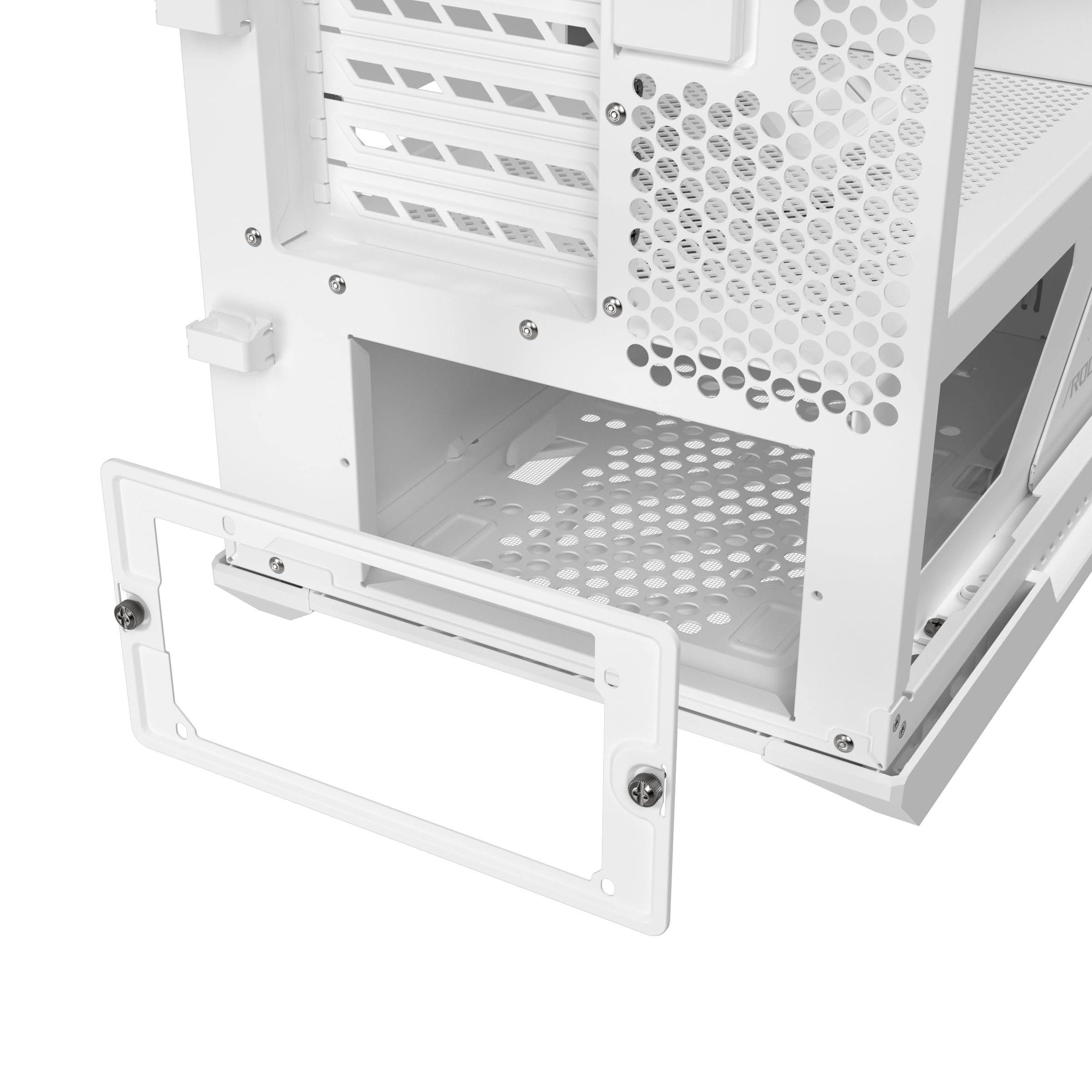 ASUS ROG Strix Helios II White Edition EATX - Carcasa para PC de Media Torre para Juegos, con Paneles Laterales de Vidrio Templado duales, Soporte para GPU de hasta 450 mm de Largo, Soportes para