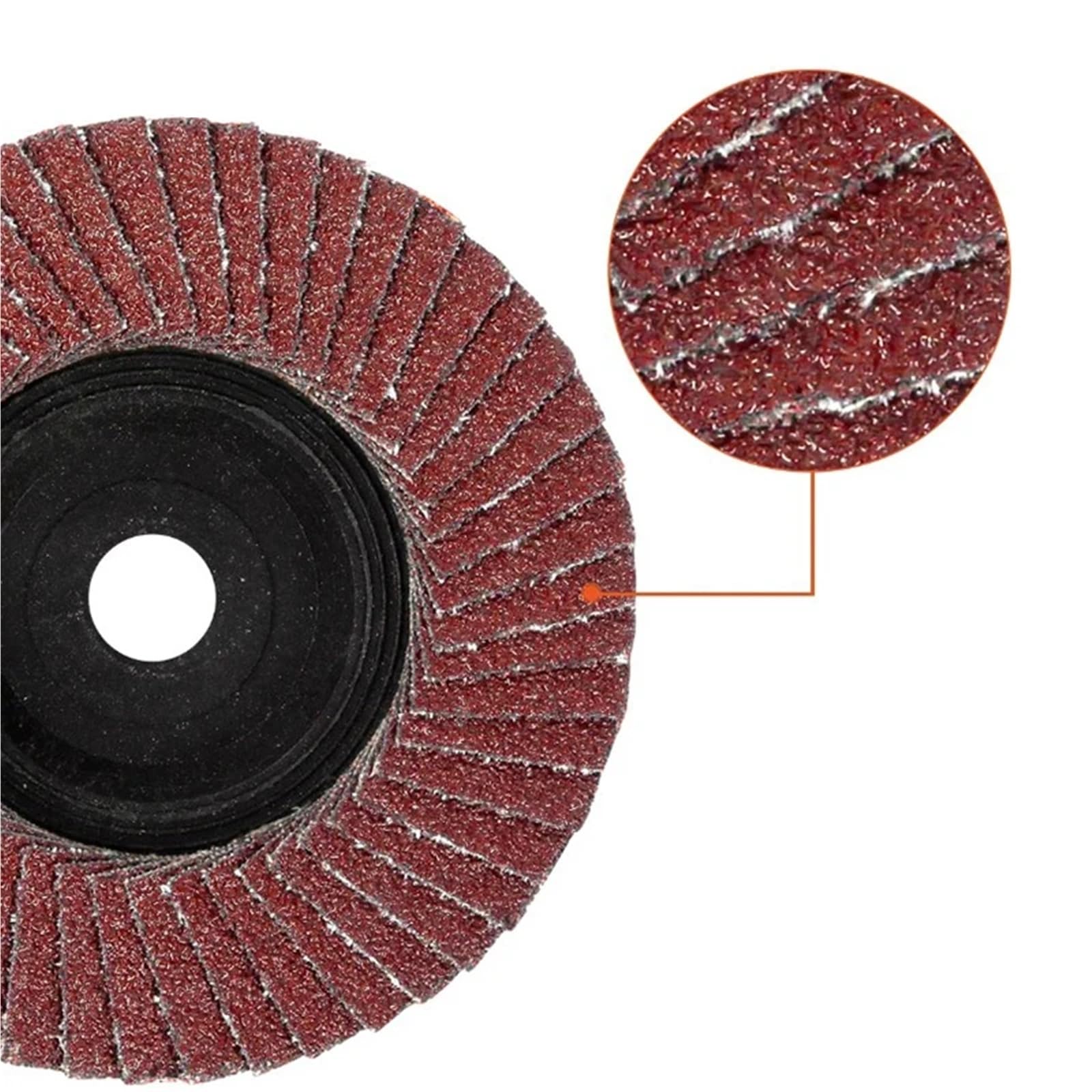 Tarcze listkowe do szlifierki kątowej 3" 75 mm, ziarnistość 80, 2-10 szt. - Ściernice ścierne do metalu(Orange,15 pieces)