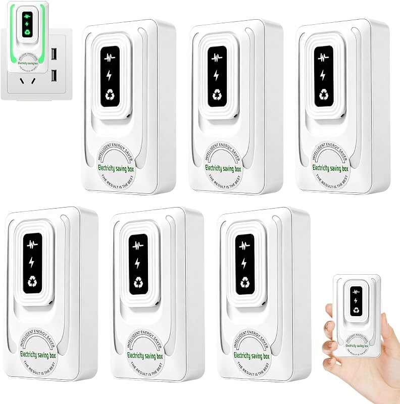 Plug in Electrical Protection Device, 90V-250V US Plug Appliance Protector with LED Indicator, Overload & Voltage Protection for Home and Office Electronics, Compact Power Protection Box, 6 Pack