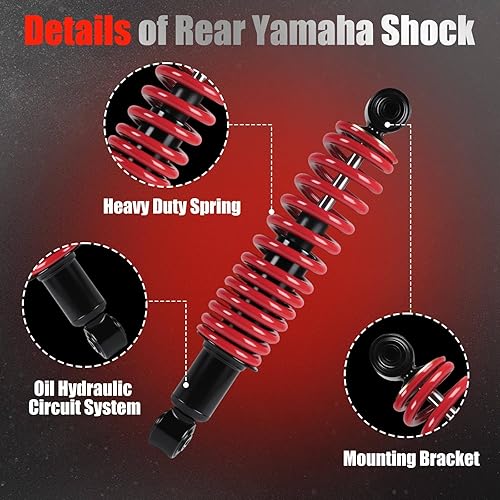 Miniatura 8 de Yamaha - Amortiguador trasero resistente con ramitas para Yamaha Gas y Electric G14, G16, G19, G20, G22 y G29, modelos de carrito de golf OEM