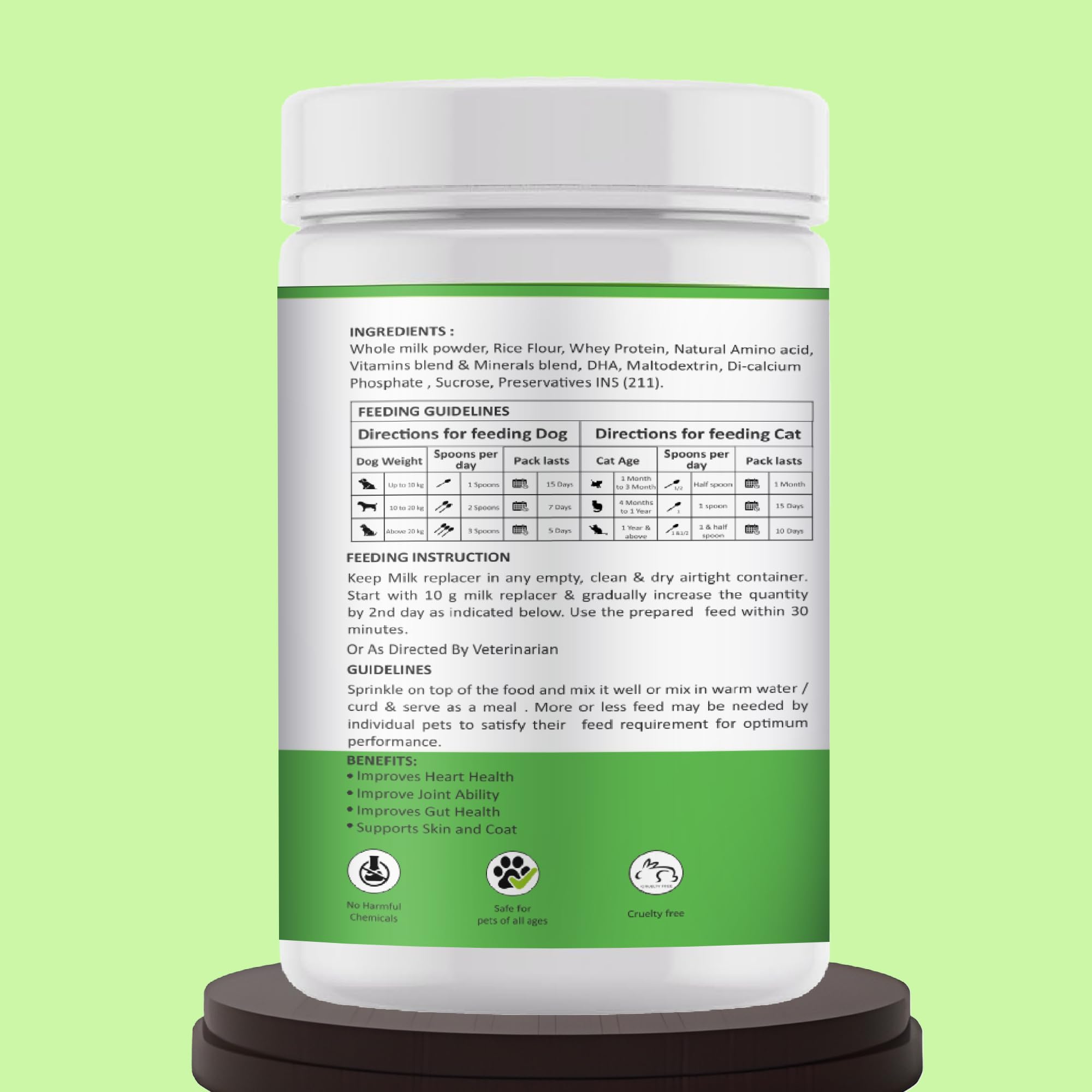 Aniamor Meal Replacer | Pet Supplement | Helps in Overall Health | 200gm Jar | for All Life Stages