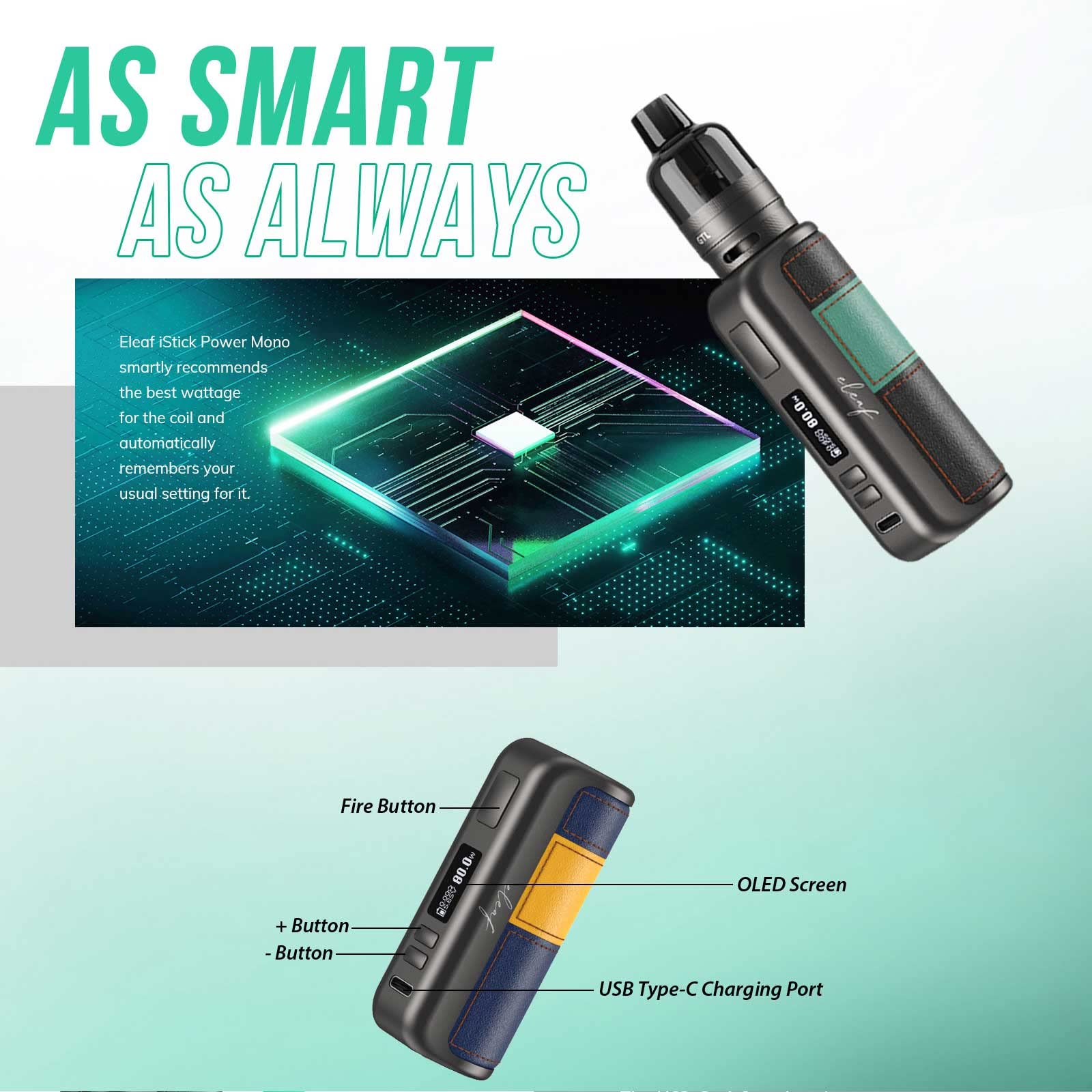elfbar nachfüll pod läuft aus Eleaf Istick pas cher main image 0