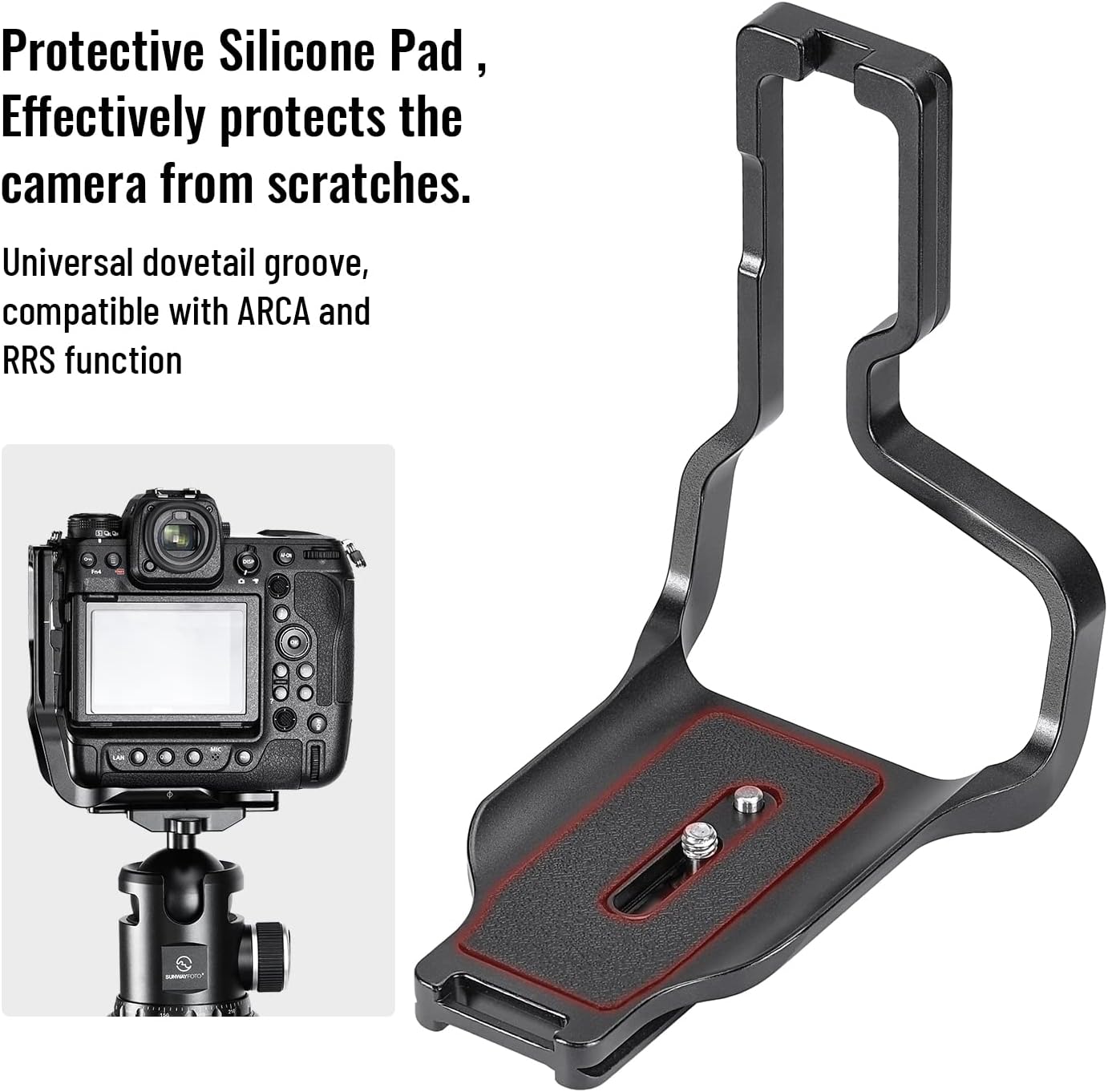 L-Bracket for Z9 DSLR Arca Swiss Quick Release Plate, 2540 - Image 6