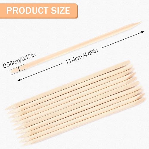 Miniatura 23 de JANYUN 200 varillas aplicadoras de cera para cejas, espátulas de cera de madera para cara y pequeños palos de depilación (sin asa)