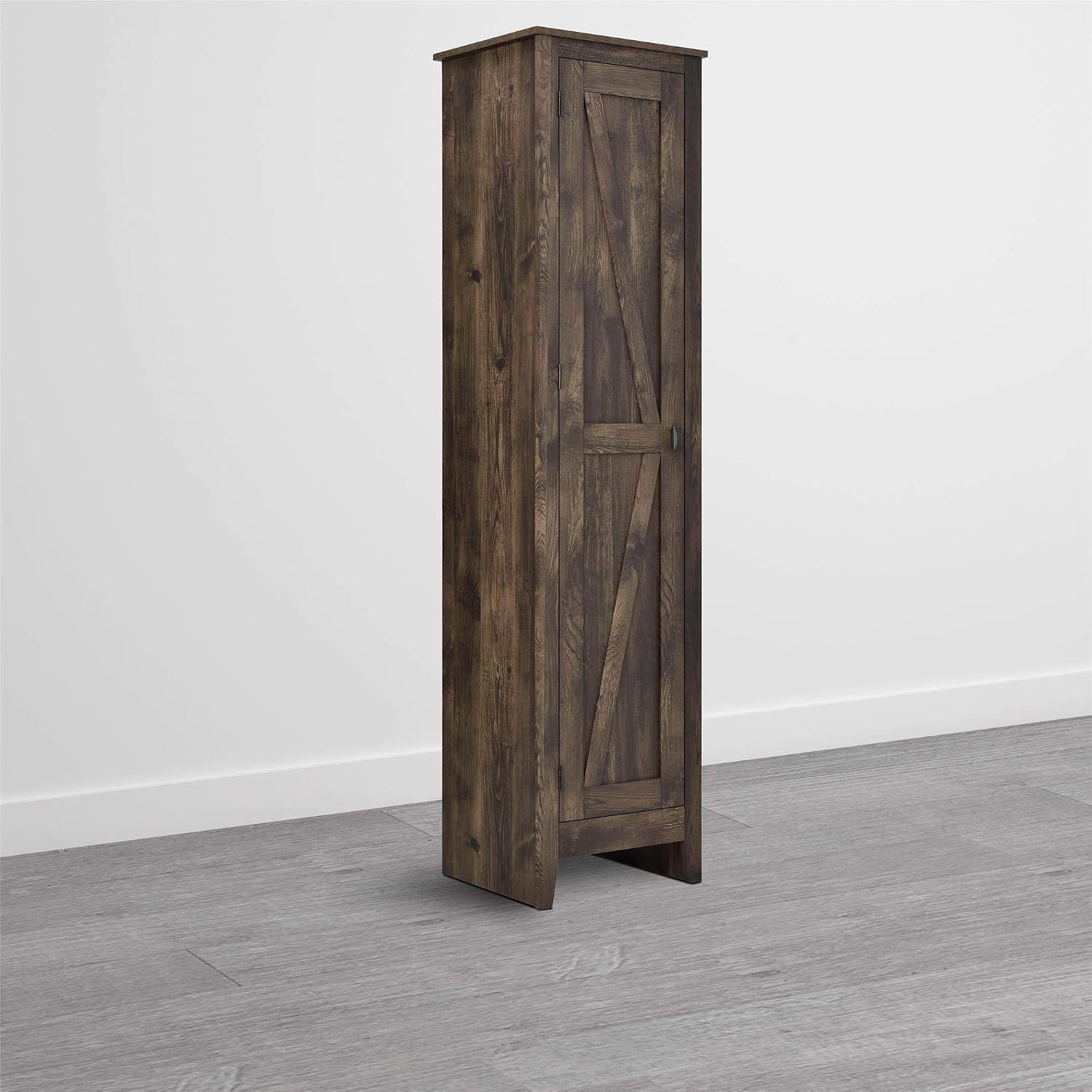 Ameriwood Home SystemBuild Evolution Farmington 18" Wide Storage, Rustic Cabinet