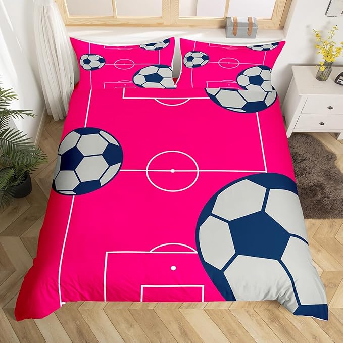 Football Bedding Set Queen Size Kids Football Court