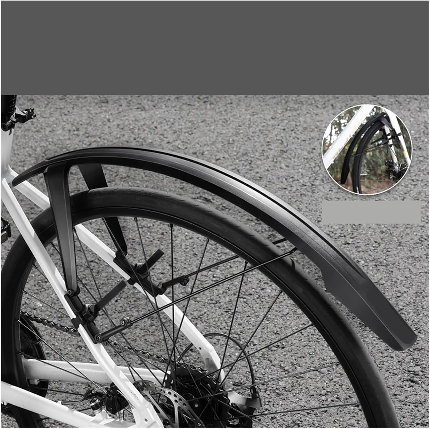 Bike Fenders Full Coverage Mudguards for Road Gravel Commuter Bicycle