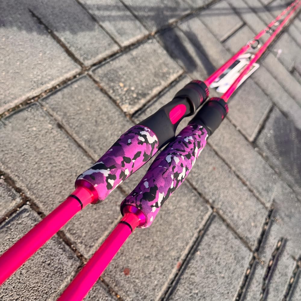 GOOFISH® Pink 6'6"(195cm) Saltwater Slow Pitch Jigging Rod PE1-2 Jig 60-200g