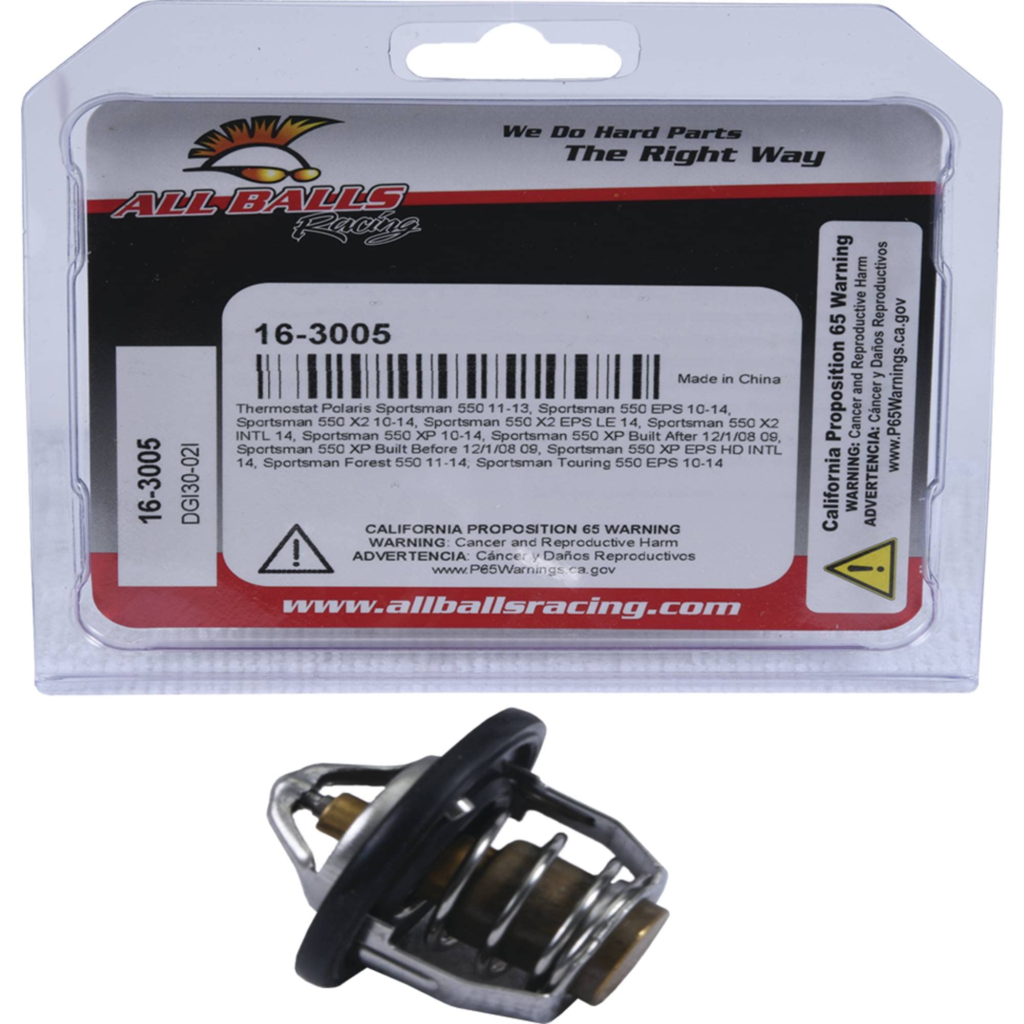 All Balls Thermostat 16-3005 kompatibel mit/Ersatz für Polaris Sportsman 550 2011-2013, Sportsman 550 EPS, Sportsman 550 X2 2010-2014, Sportsman 550 X2 EPS LE 2014 3070386, 3070707070707070 386
