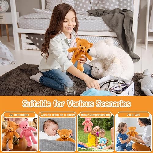 Miniatura 6 de VYUSIT Oso de peluche de 12 pulgadas suave oso de peluche de peluche lindos juguetes de peluche para cumpleaños Navidad Año Nuevo Día de San