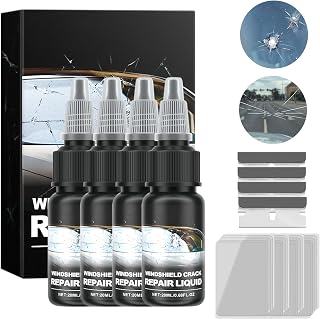 Windshield Crack Repair Kit, Upgrade Windshield Repair Kit for Chips and Cracks, Cracks Gone Glass Repair Kit Windshield, Glass Repair Fluid, Car Window Crack Repair Kit(4 Sets)