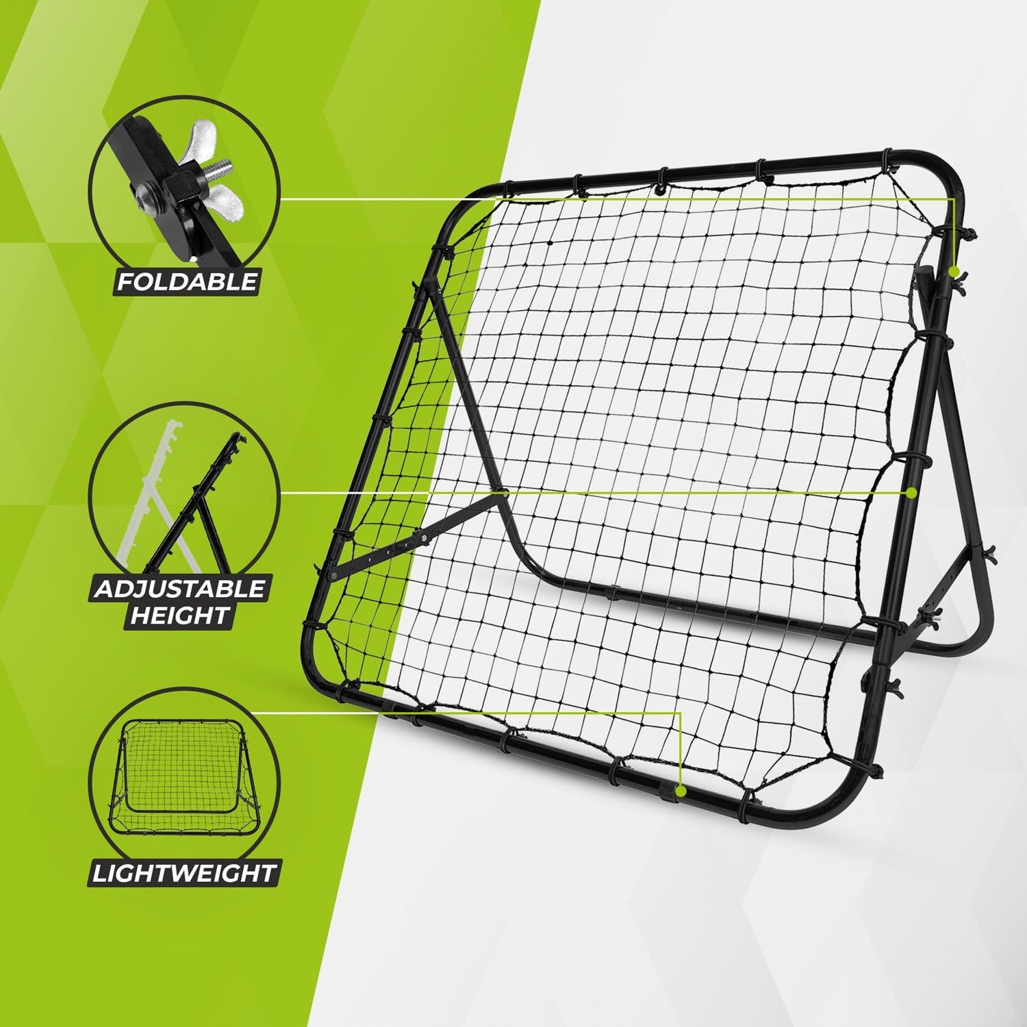 Rebounder regolabile VirtuFit - Kickback - 100 x 100 cm