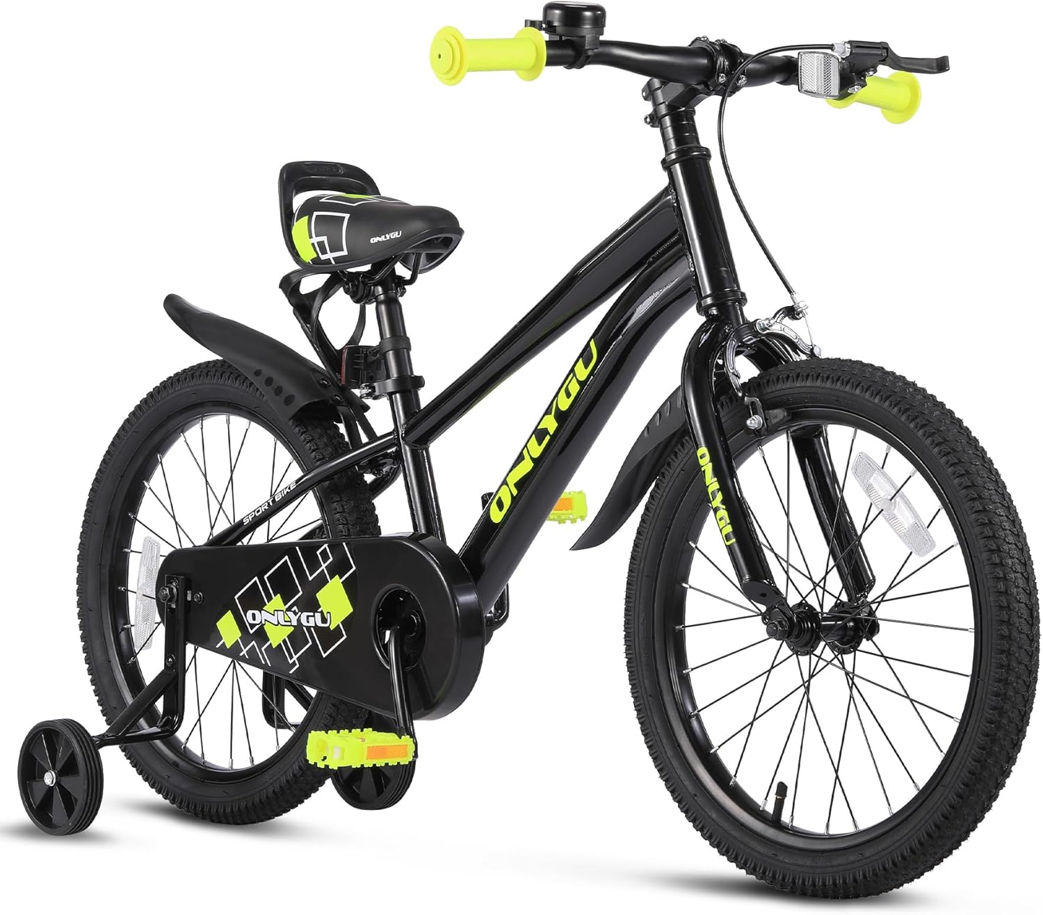 Stylish Kids Bike for Ages 4-9 - Easy Assembly Safe & Stable Ride, 16-18 Inch Wheels, Vibrant Colors, Includes Training Wheels