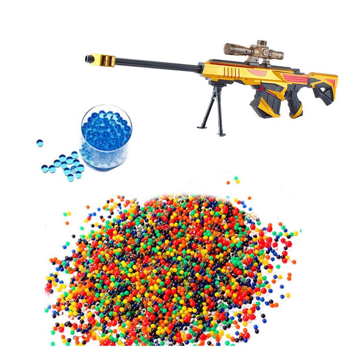 Plastic Infrared Water Bullet Gun Toy for Sniper Rifle Pistol Soft