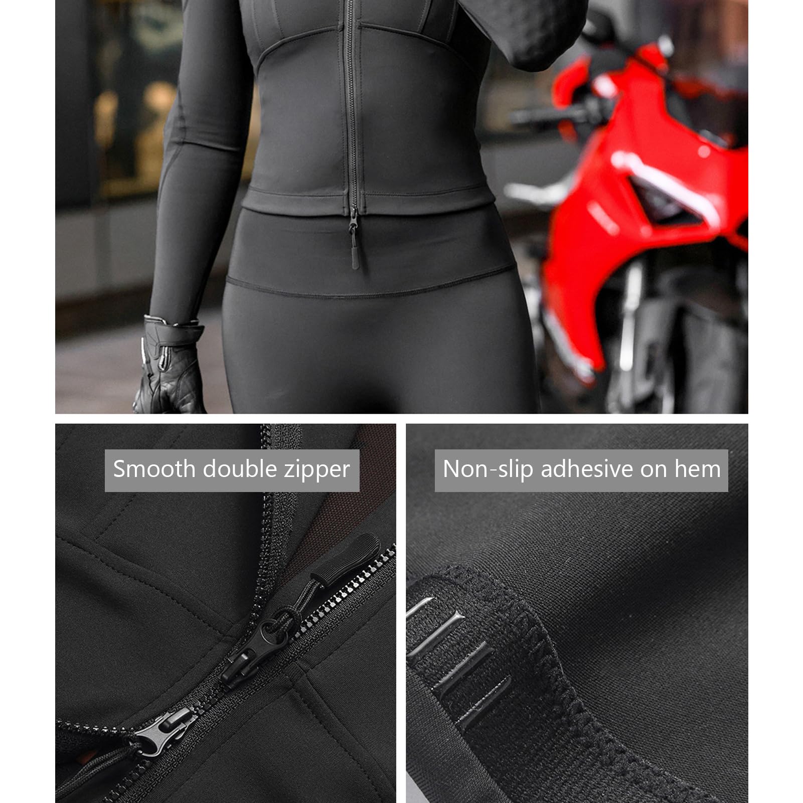 Damska Kurtka z siateczką o Wysokiej Elastyczności, Letnia Koszulka Motocyklowa z Odblaskowymi Paskami, Rozciągliwa i Oddychająca Sportowa odzież Ochronna do Biegania na Rowerze (Rozmiar UE M)