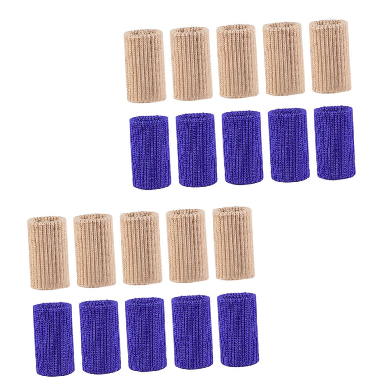 ibasenice 60pcs Nylon Finger Sleeves for Sports Breathable and Flexible Design for Finger Joint for Volleyball and Basketball Players Fit and Skin Tone