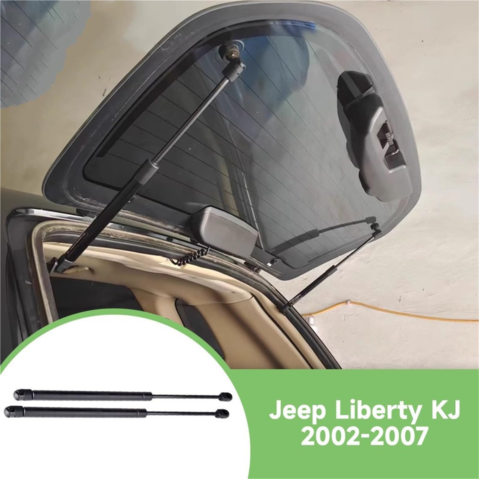 Amortyzator gazowy sprężyna gazowa 2 Szt. Pasujące Do Jeep Liberty 2002-2007, Tylnego Bagażnika, Amortyzatora Klapy Bagażnika, Tylnych Szyb Samochodowych, Amortyzatorów Gazowych