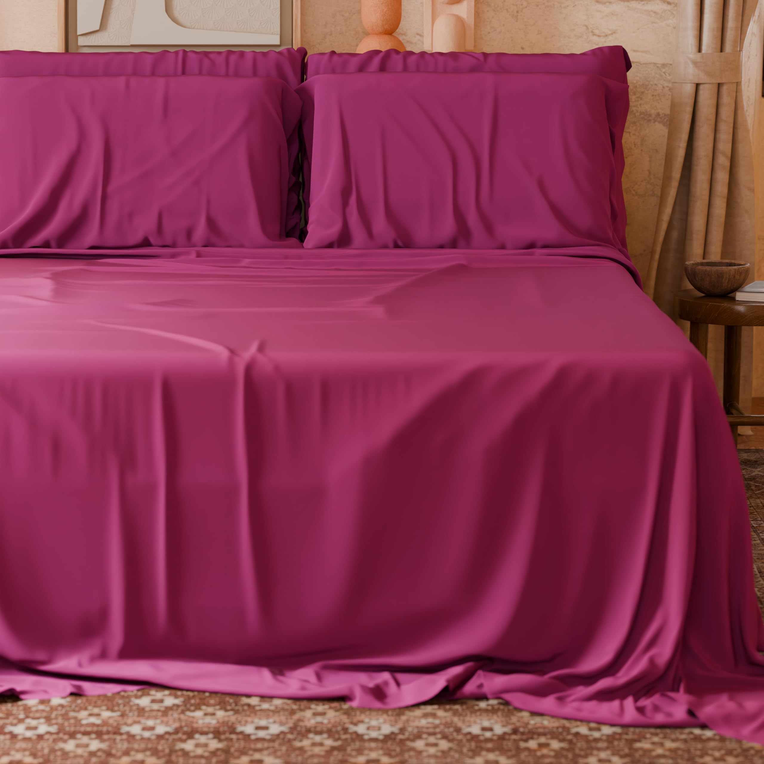 PETTI Artigiani Italiani, Percal Cotton Bedding Set, 100% Made in Italy, Fuchsia, 120 x 200 cm - Image 4