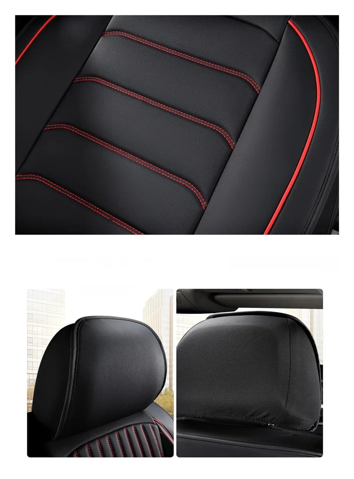 9 Stuks Auto Lederen Stoelhoezen Voor Hyundai Tucson