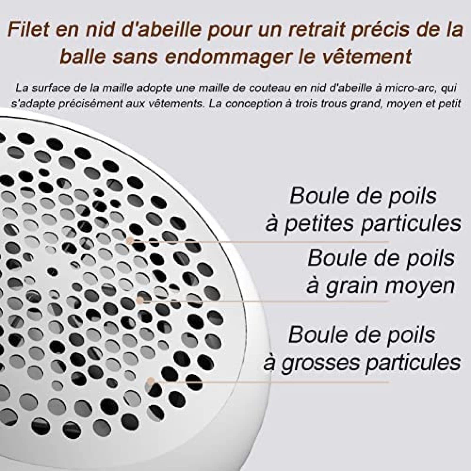 Quitapelusas portátil, afeitadora eléctrica de Felpa con 6 Cuchillas, Recargable por USB para Ropa, Muebles y Ropa de Cama
