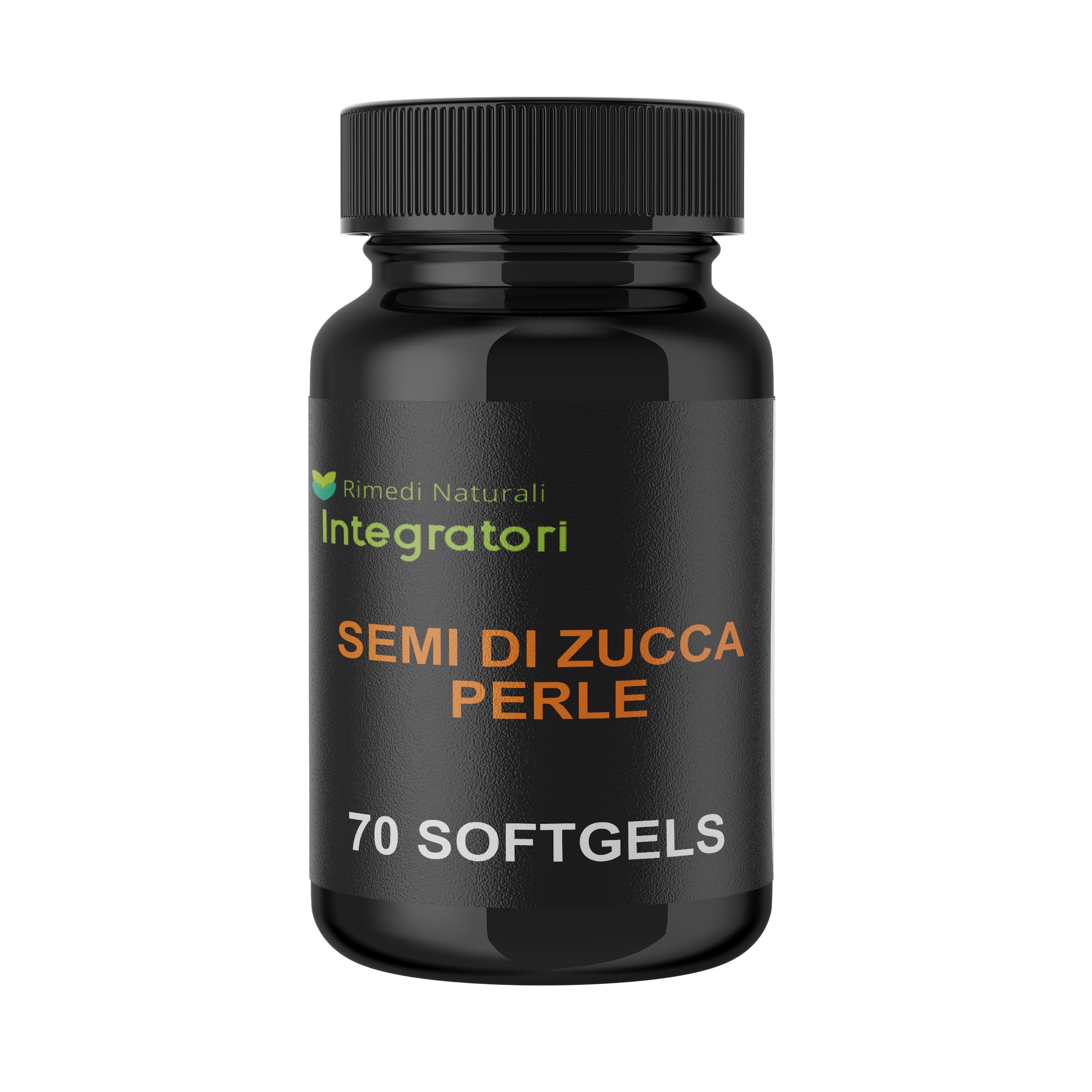 Semi Di Zucca 70 Perle | Softgels con Olio Spremuto a Freddo ricco in Acido Linoleico Acido Oleico Omega 3-6-9 | 1 Capsula Molle al Giorno
