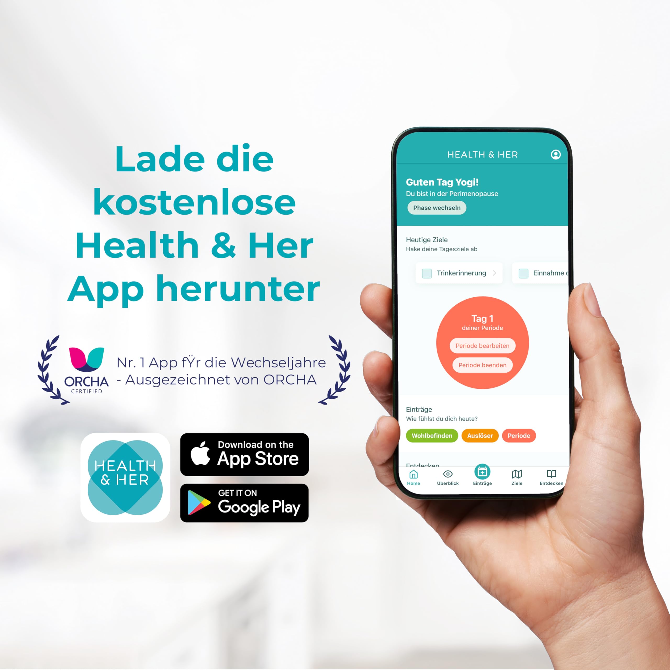 Health & Her Intimität+ Libido Booster für Frauen - Wechseljahre Kapseln - Enthält Maca-Wurzel und Tribulus - 1 Monatsvorrat - 60 vegane Tabletten