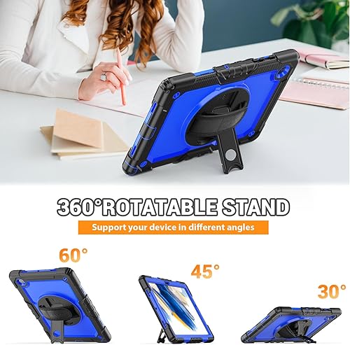 Miniatura 114 de SEYMAC Funda para Samsung Galaxy Tab S10 Lite/S10 FE/ S9 FE/ S9 5G (10.9''/11''), resistente a prueba de golpes con protector de pantalla, soporte