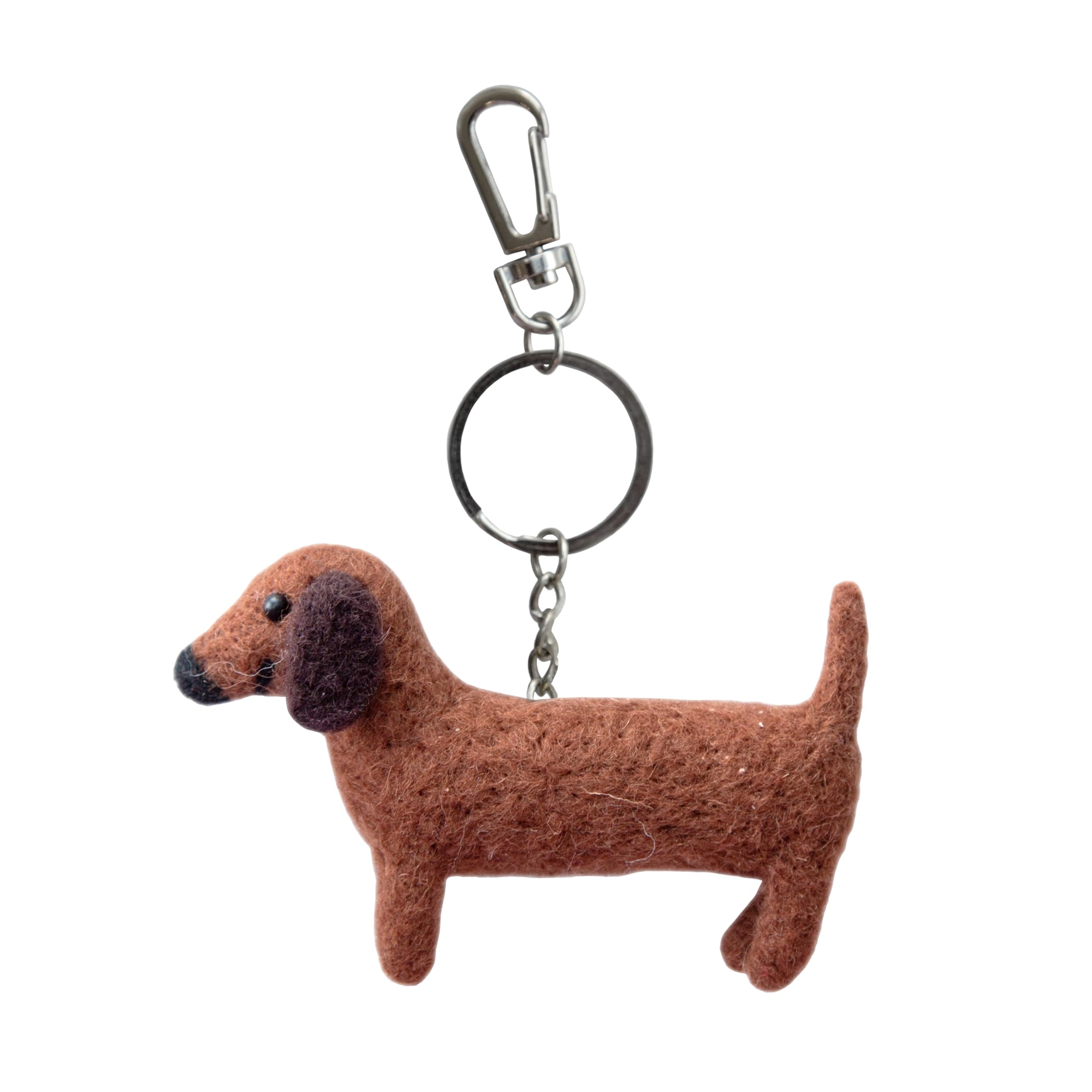 Sass & Belle Sausage Dog Felt Keyring