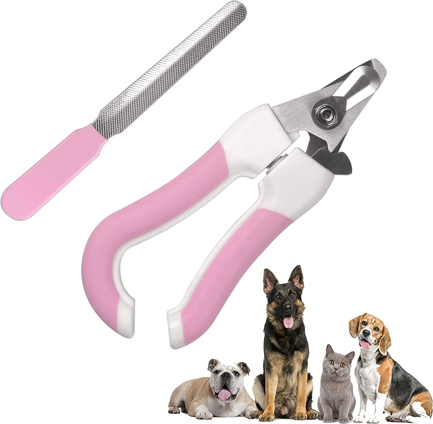 KIRTI Dog Cat Nail Clippers and Trimmer - Professional Pet Nail Grooming Trimmer Clipper Kit Claw Grooming Tool - Fast Cutting Pets…
