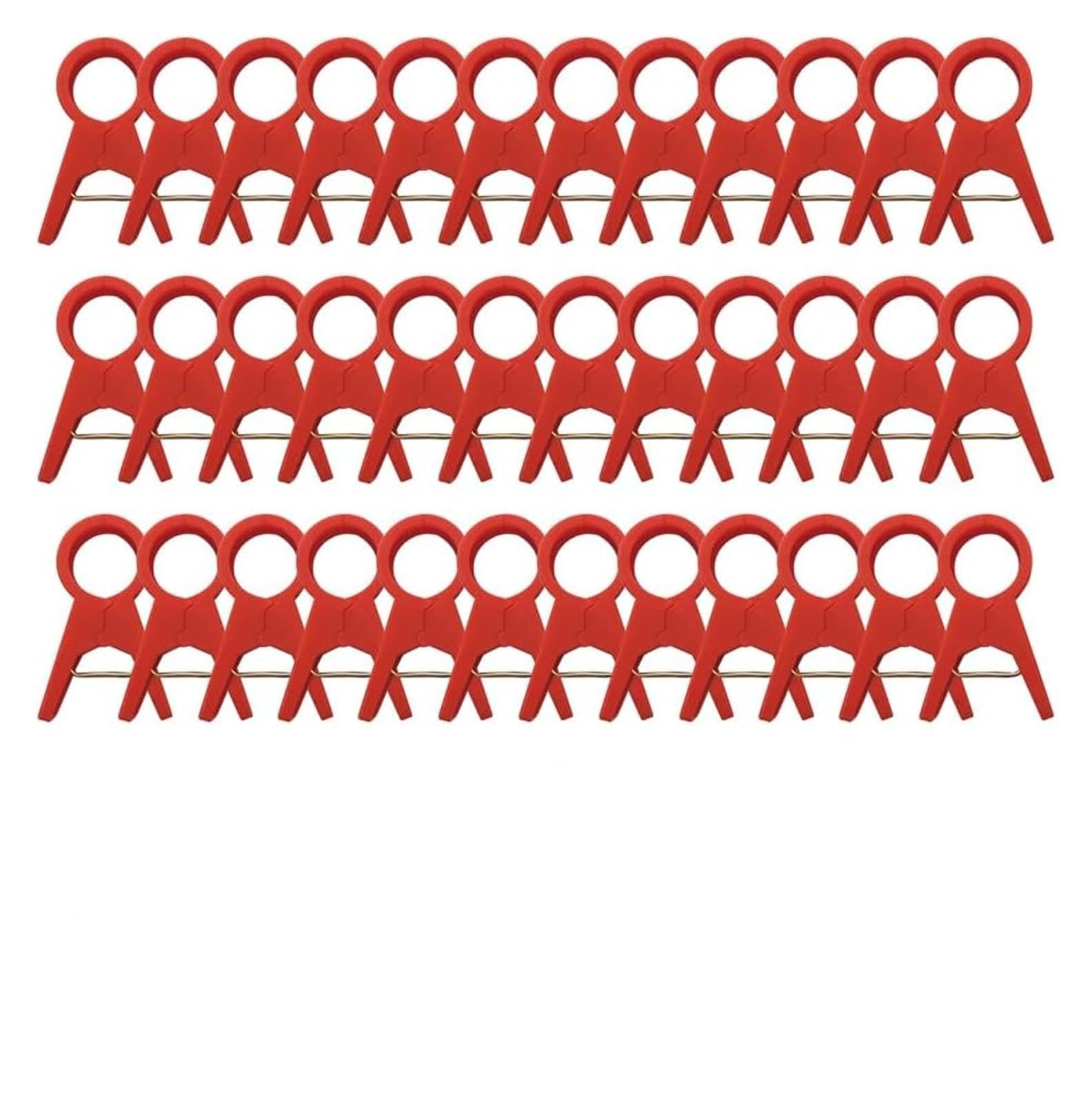 Ziubmvdyc Red 18Mm Garden Plant Clips, Plant Support Clips Multicolor 18Mm 30Mm Tomato Trellis(Red 18Mm)