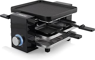 Princess Piano 4 negro - 4 personas - 700 W - Espacio de almacenamiento para estufas, placa de cocción reversible grill/plancha