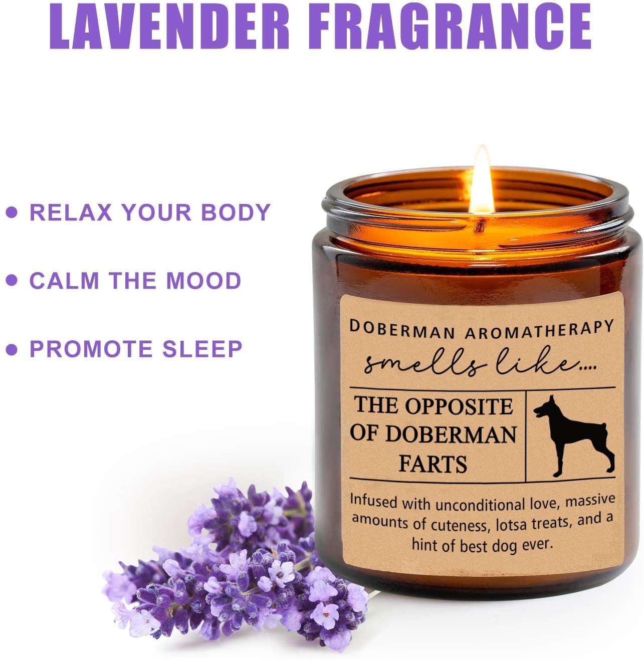 Doberman Gifts - Doberman Mom - Doberman Candle - Funny Doberman Gift - Doberman Decor - Unique Gift for Doberman Owner - Doberman Mother Day Gift