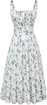 SCARLET DARKNESS Floral Corset Dress for Women 2026 Summer Spring Sundresses Wedding Guest Dresses