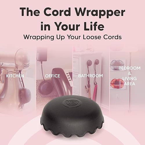 Miniatura 6 de The Cord Wrapper Paquete de 4 organizadores de cables de alimentación, envoltorios de cables resistentes al calor para electrodomésticos de cocina,