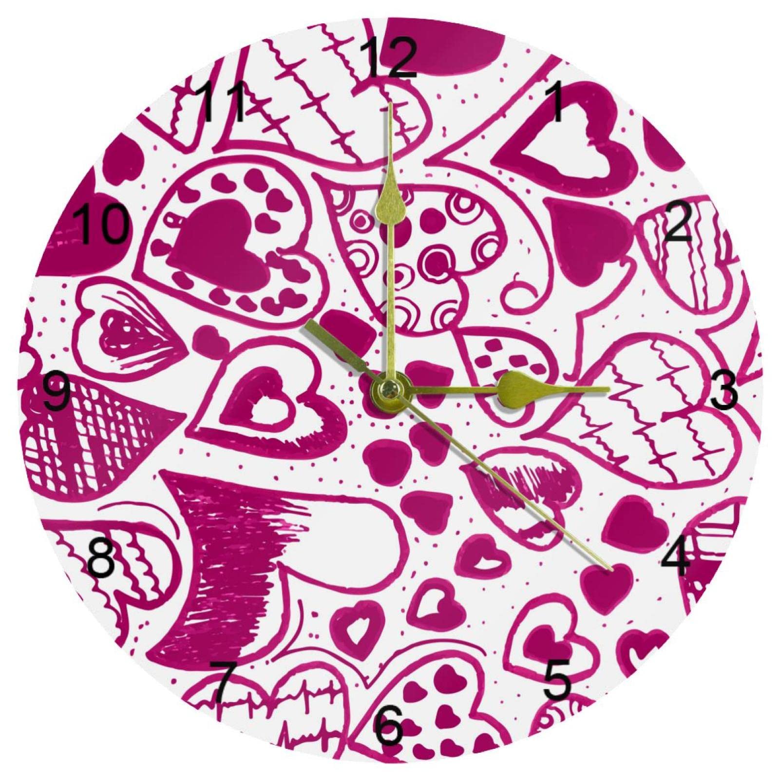 Horloge murale silencieuse sans tic-tac pour une décoration calme
