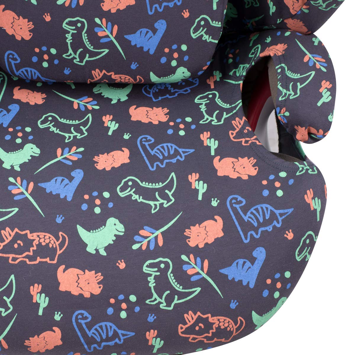 JYOKO Kids Funda de algodón para Silla de Coche Compatible con Cybex Solution M y Pallas B - Fix (Happy Dino)