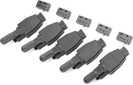 Torch Micro Switch Smoothly Installed TIG Welding Torch Switch ABS Material 10Pcs Pack for Welding Enthusiasts Black