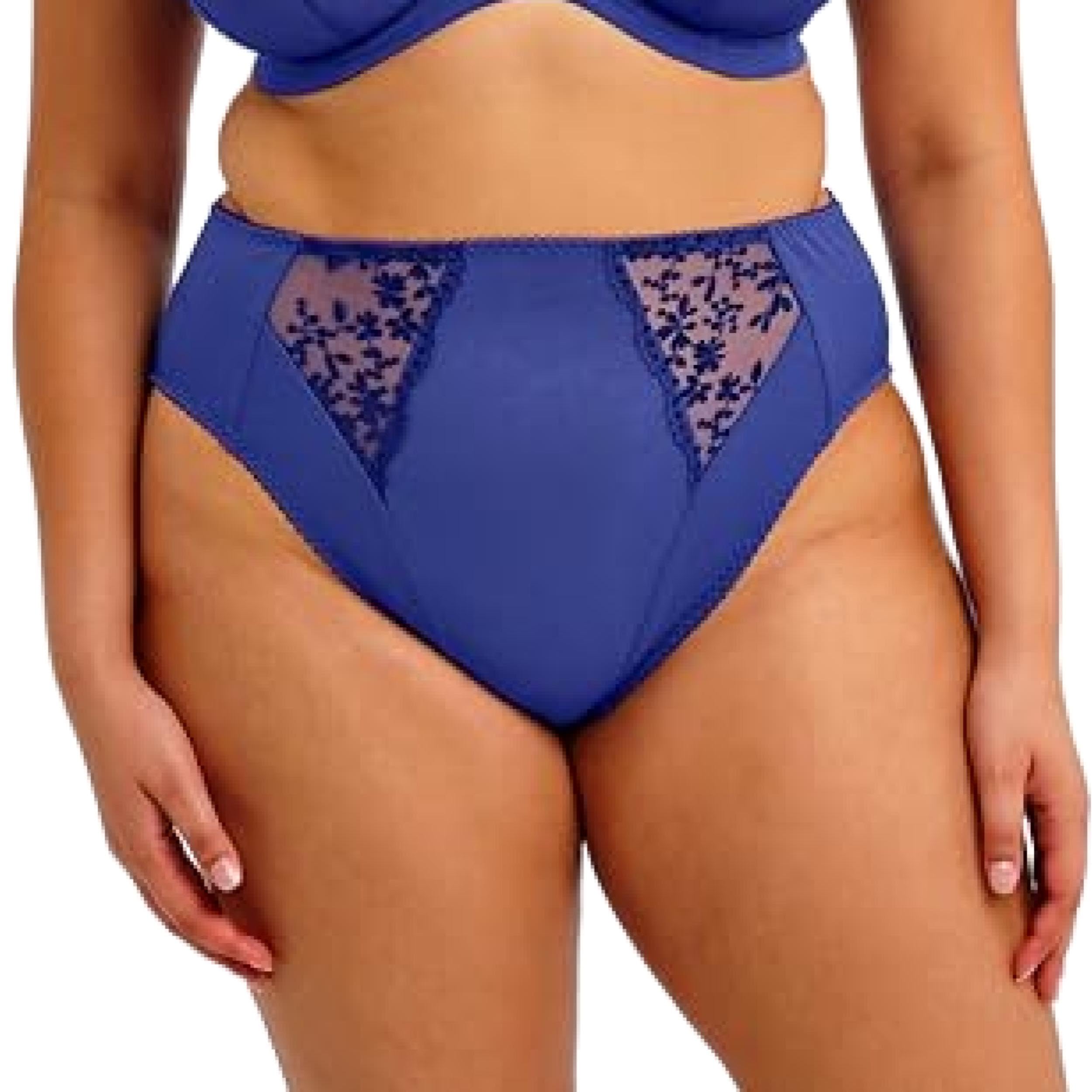 Elomi Women's Sapphire Zarla High Leg Brief, L-Xl
